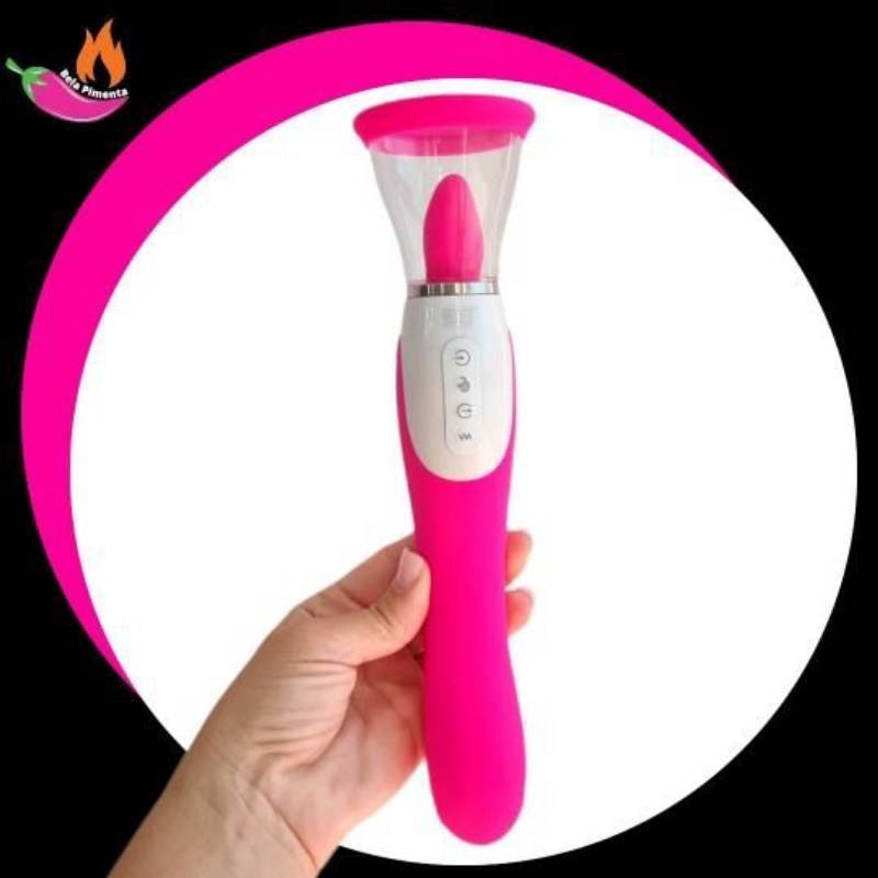 Vibrador Sugador Lingua Wistone Rosa