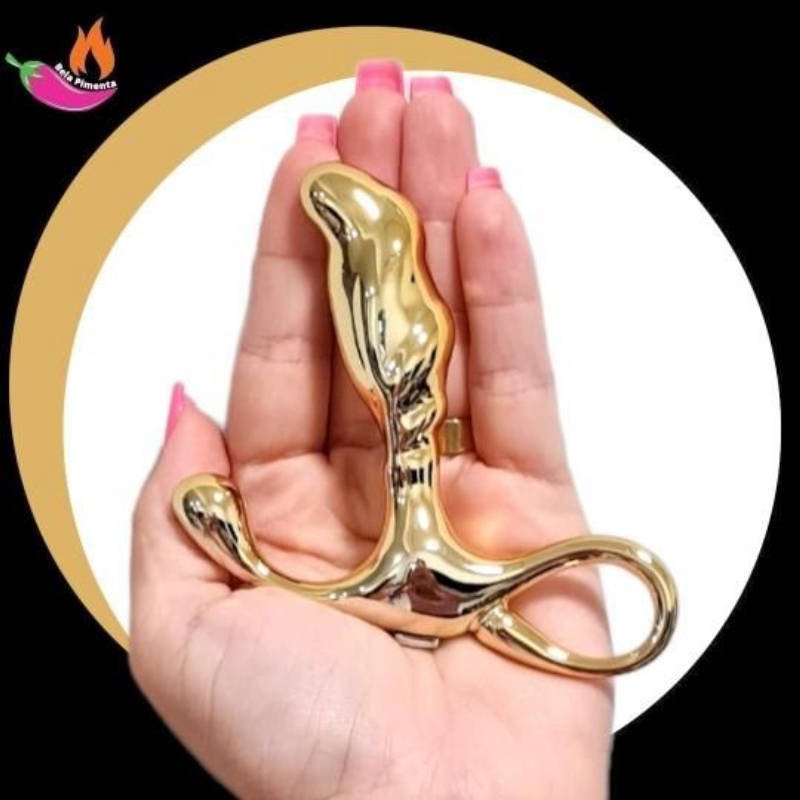 Massageador de Prostata Metal Dourado