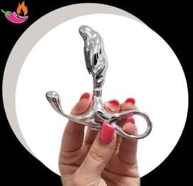 Massageador de Prostata Metal Cromado
