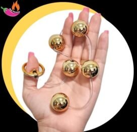 Bolinhas Tailandesas Metal - 5 Esferas Dourada