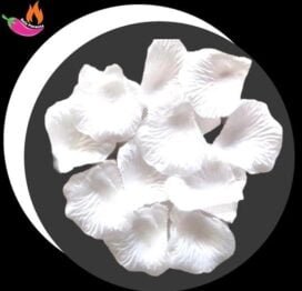 Petalas de Rosas Artificiais Perfumadas Branca- 200 unidades