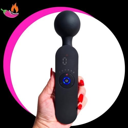 Vibrador Varinha Magica Aquece Arianjo Preto