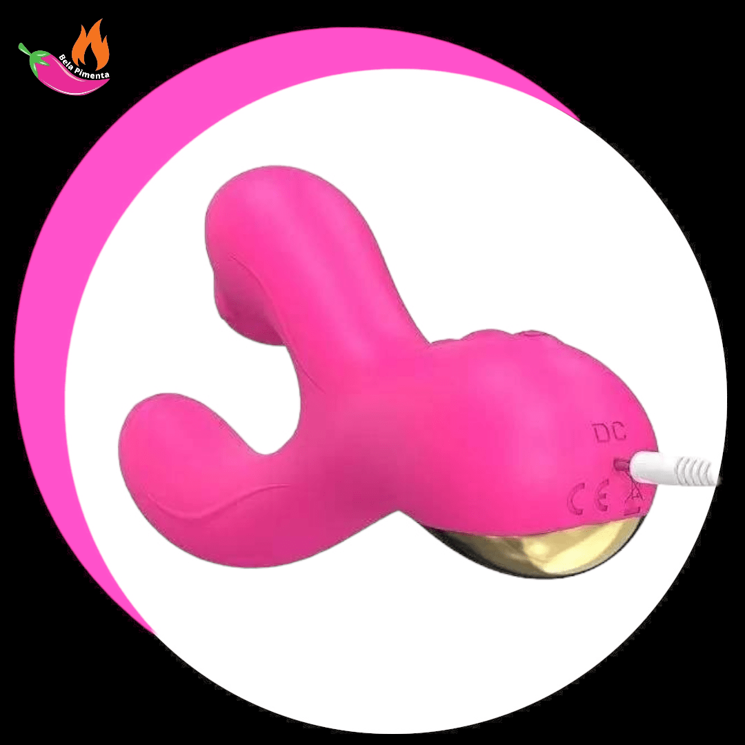 Vibrador Ponto G e Clitoris Sugador Betany Rosa - Imagem 2