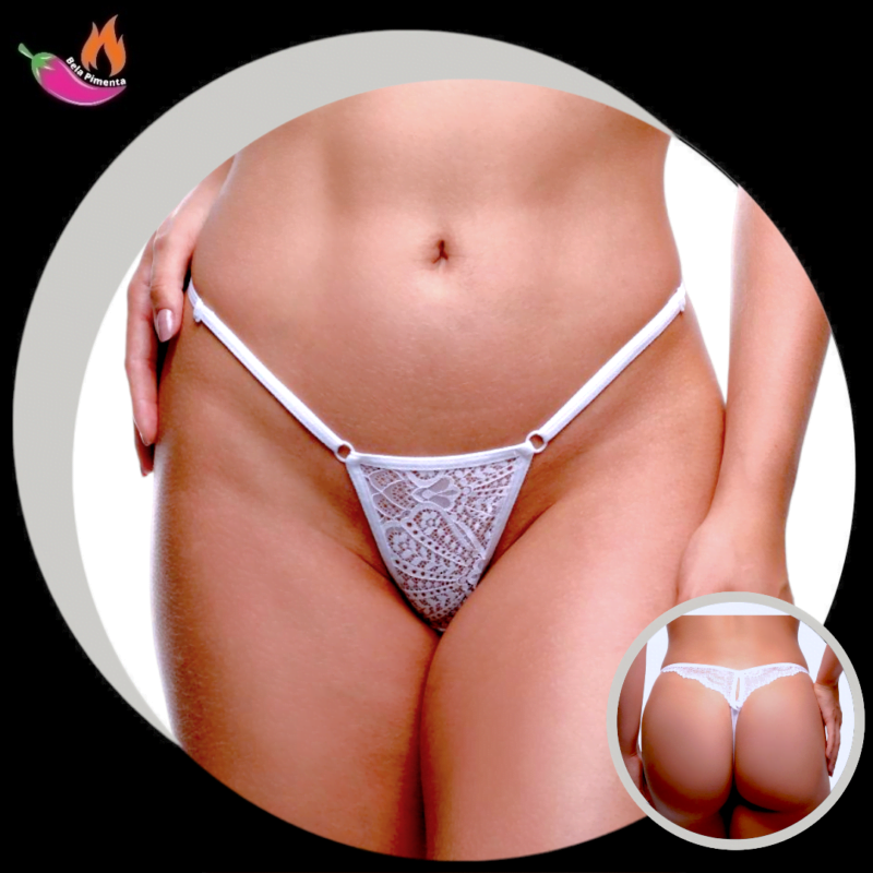 Calcinha Fio Glamuroso Branco