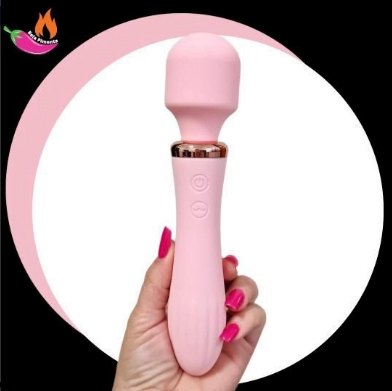 Vibrador Varinha Magica Vibra Double Luxo Rosa