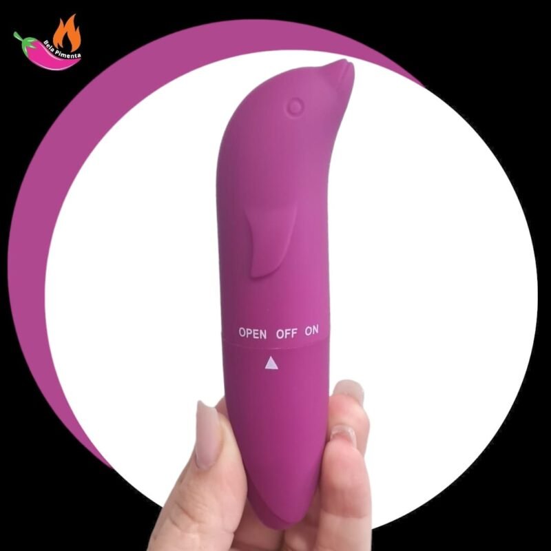 Vibrador Ponto G Golfinho Aveludado Vinho