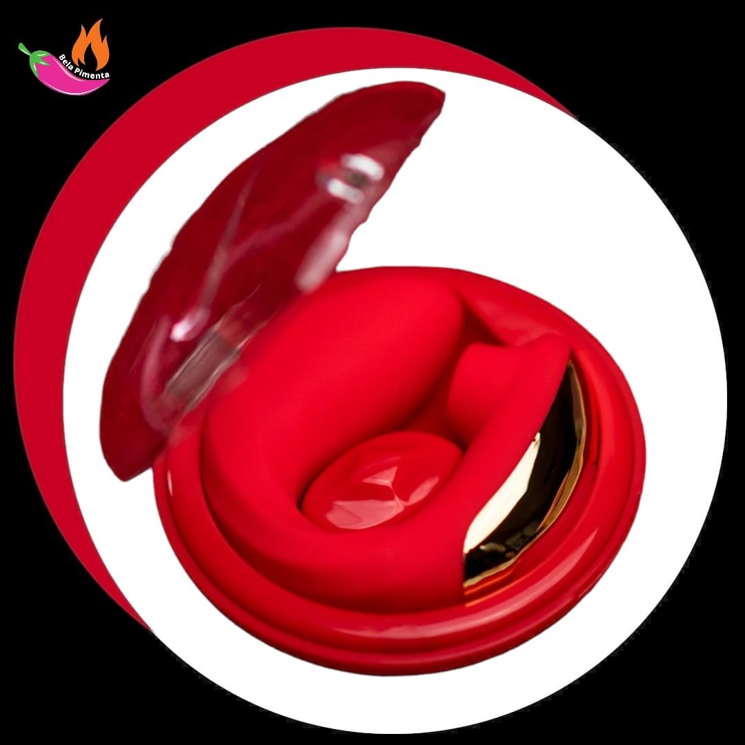 Vibrador Sugador Travel Duo com Case - Vermelho - Imagem 4