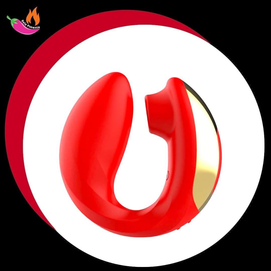 Vibrador Sugador Travel Duo com Case - Vermelho - Imagem 2