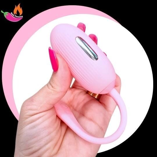 Vibrador Bullet Doreen com Aplicativo e Choque Bluetooth Rosa App - Imagem 4