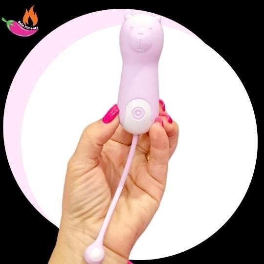 Vibrador Bullet Urso Roxo - Recarregavel