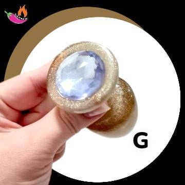 Plug Anal ABS Glitter G Dourado
