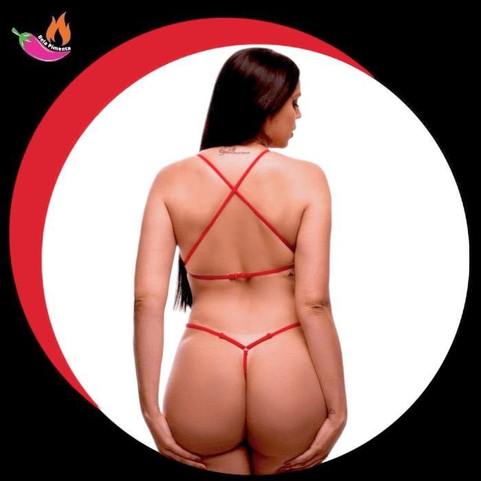Body Tailandes Veronica Vermelho Tamanho Unico - Imagem 2