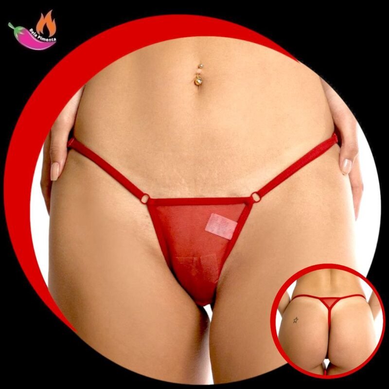 Calcinha Fio Tentadora Vermelho