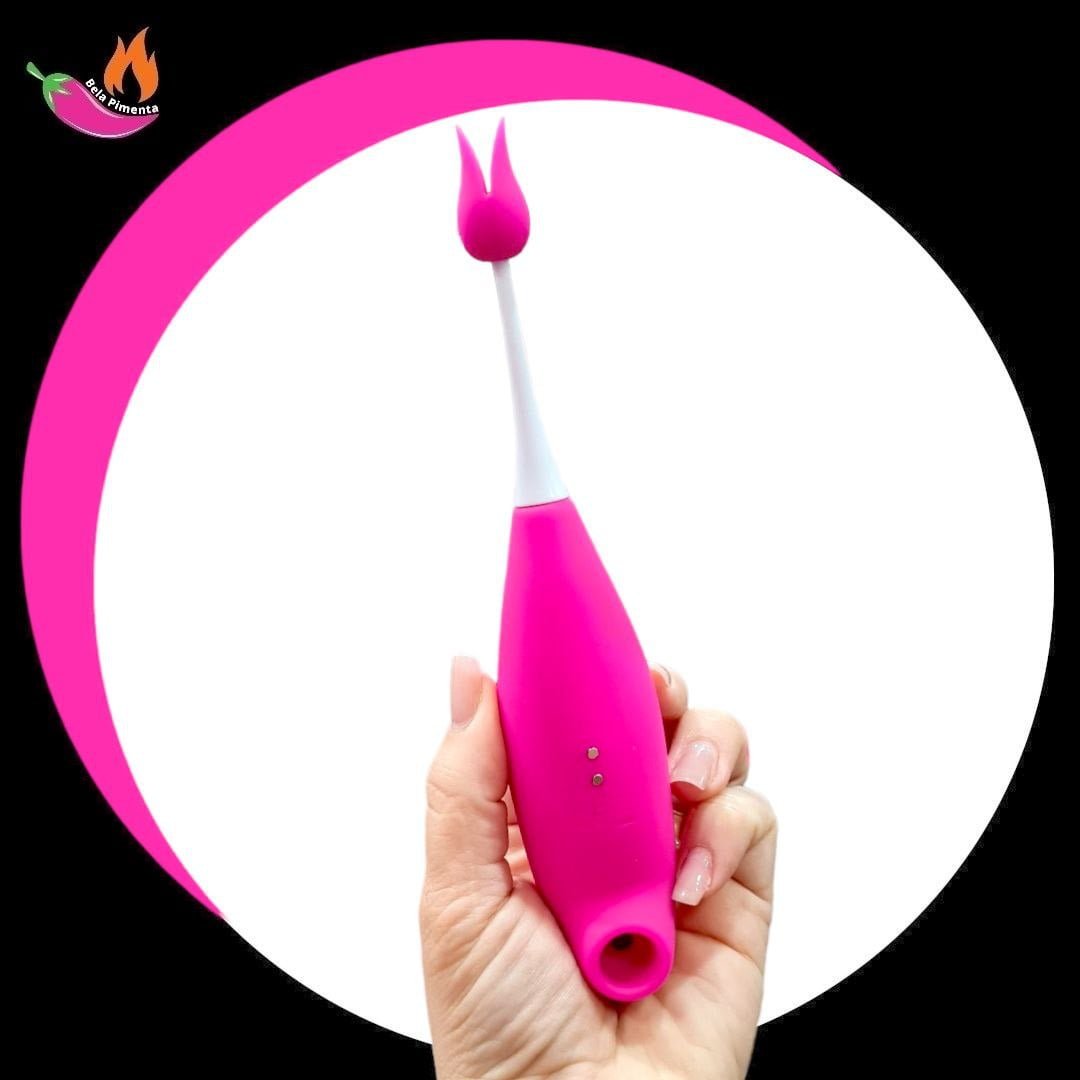 Vibrador Sugador 2 em 1 Sweet Rosa - Imagem 5