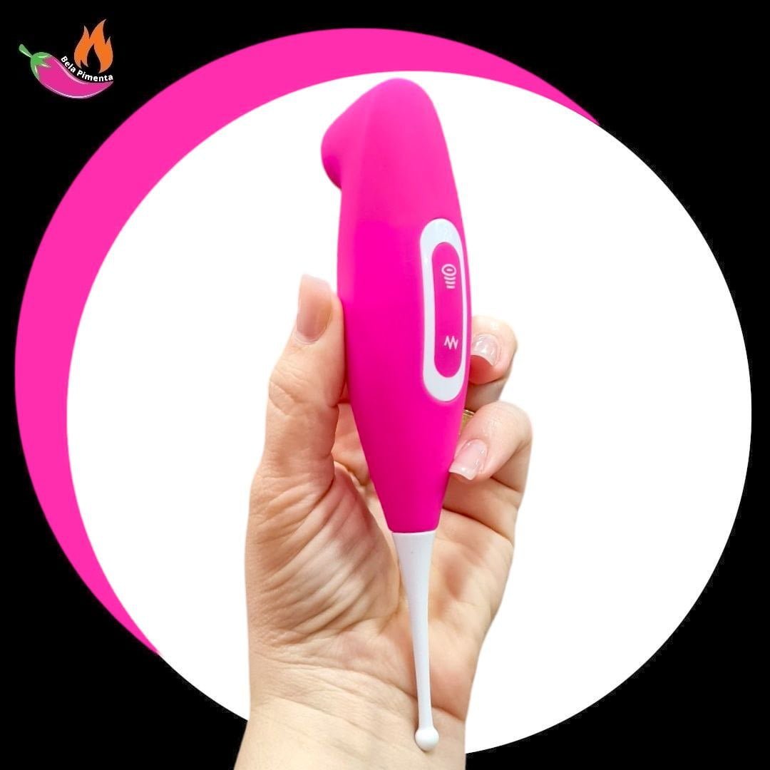 Vibrador Sugador 2 em 1 Sweet Rosa - Imagem 4