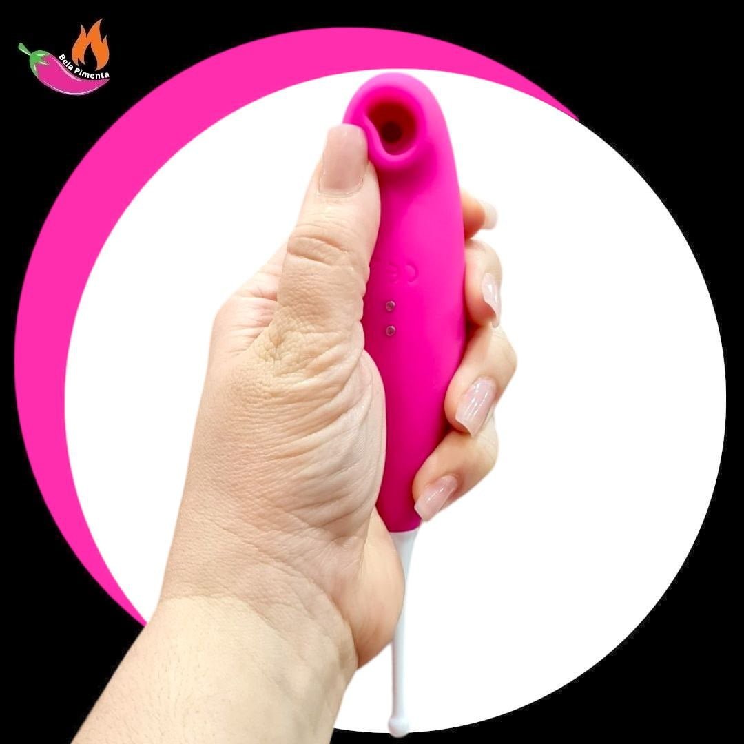 Vibrador Sugador 2 em 1 Sweet Rosa - Imagem 3