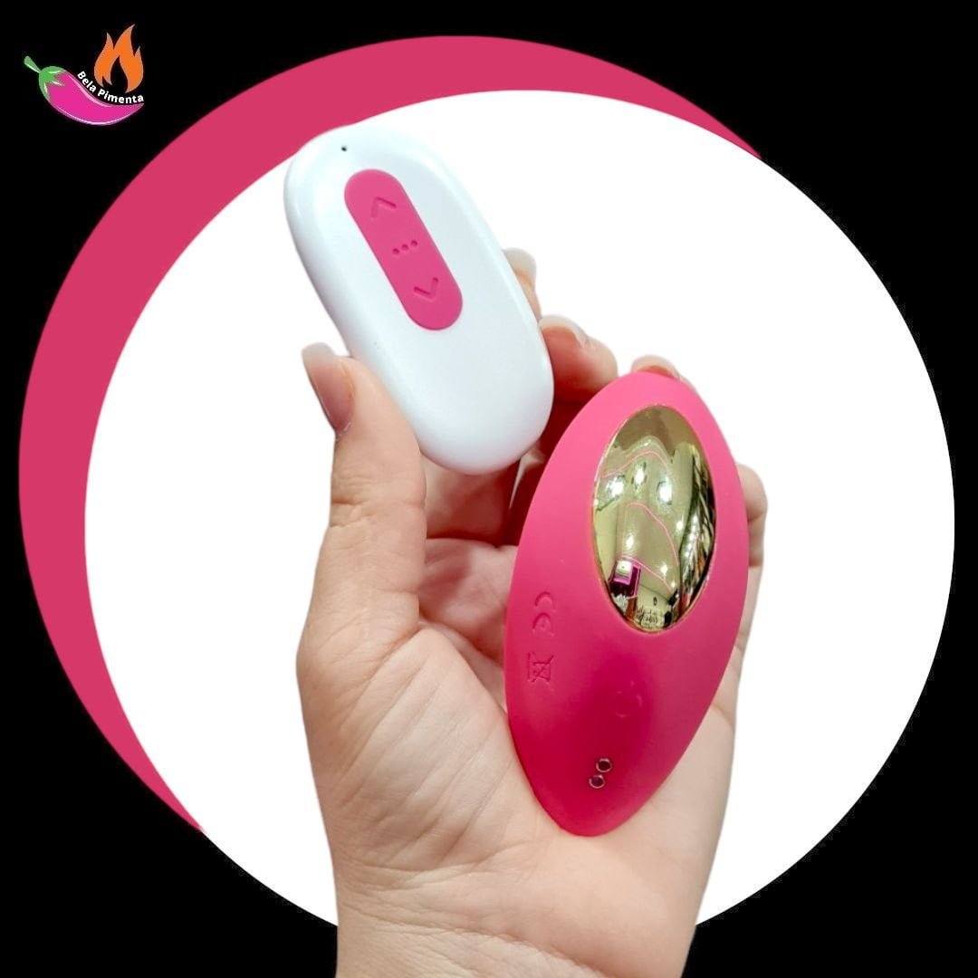 Vibrador e Sugador Calcinha Kiss com Controle e App Pink - Imagem 4
