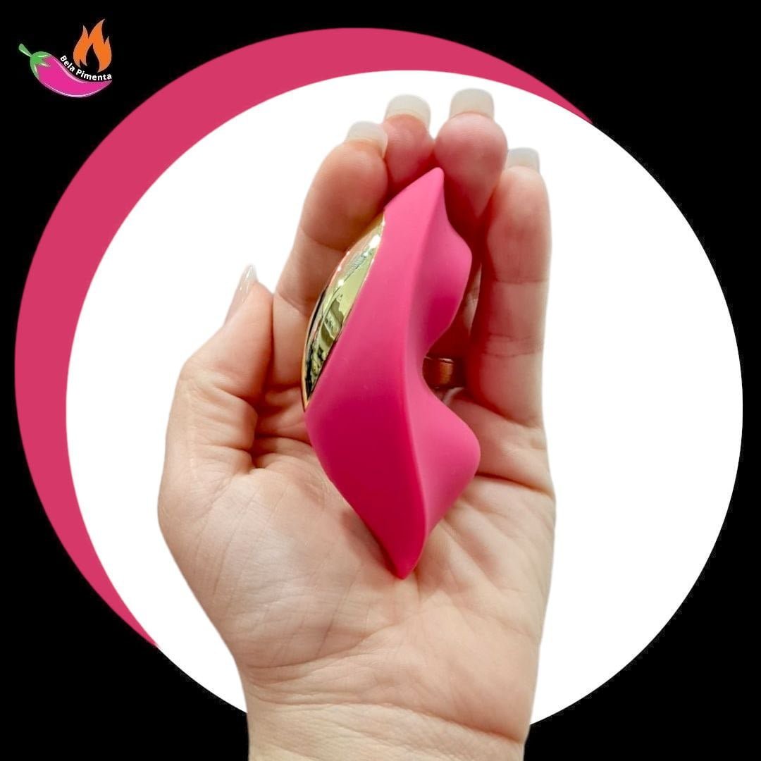 Vibrador e Sugador Calcinha Kiss com Controle e App Pink - Imagem 3