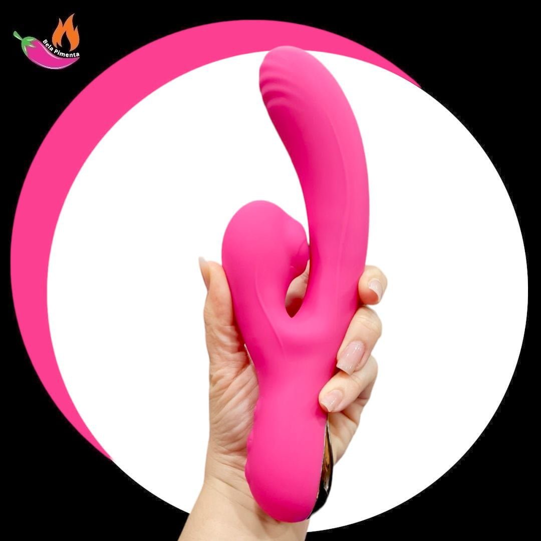 Vibrador Ponto G e Clitoris Sugador Betany Rosa - Imagem 5