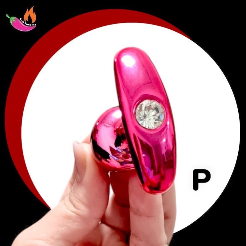 Plug Anal Metal Anatomico P Vermelho