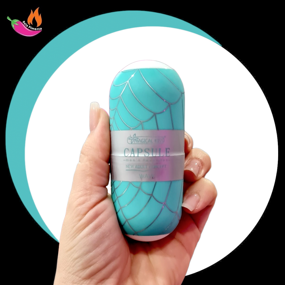 Masturbador Capsula Egg Ponta Vazada Wavy - Imagem 2