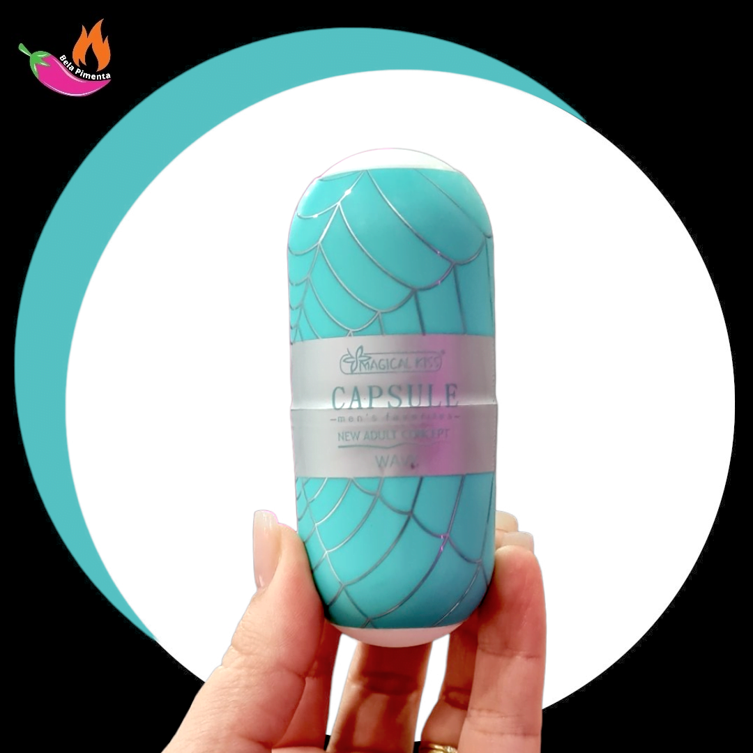 Masturbador Capsula Egg Ponta Vazada Wavy - Imagem 5