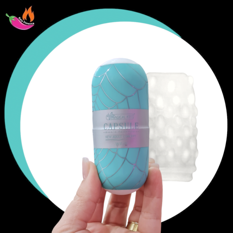 Masturbador Capsula Egg Ponta Vazada Wavy