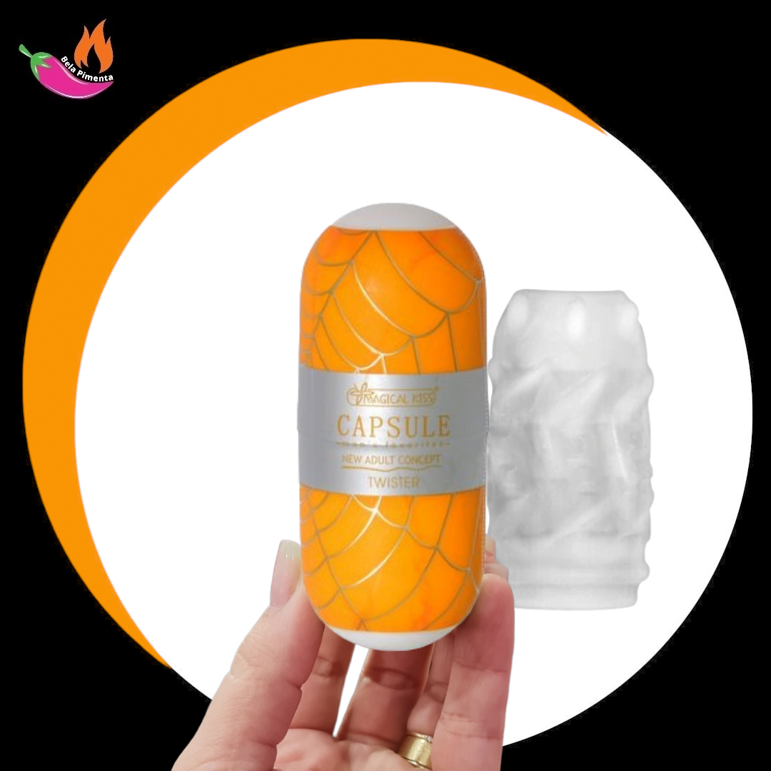 Masturbador Capsula Egg Ponta Vazada Twister