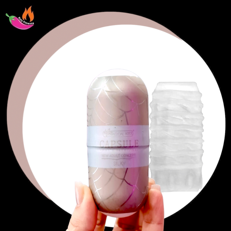 Masturbador Capsula Egg Ponta Vazada Silky