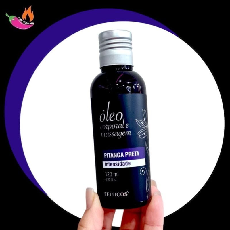 Óleo para Massagem e Corporal Pitanga Preta - Intensidade 120ml