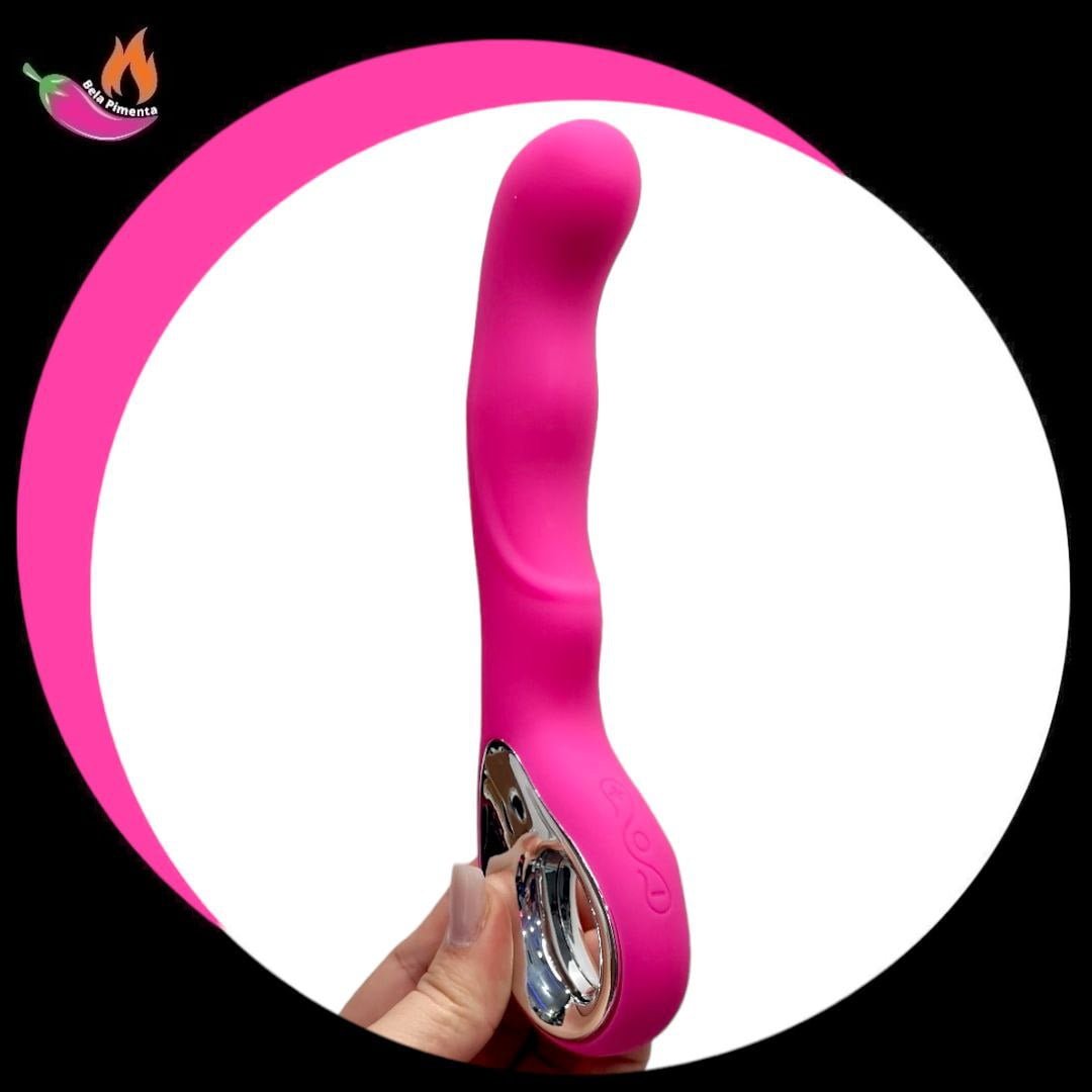 Vibrador Ponto G Angel com Alça Rosa