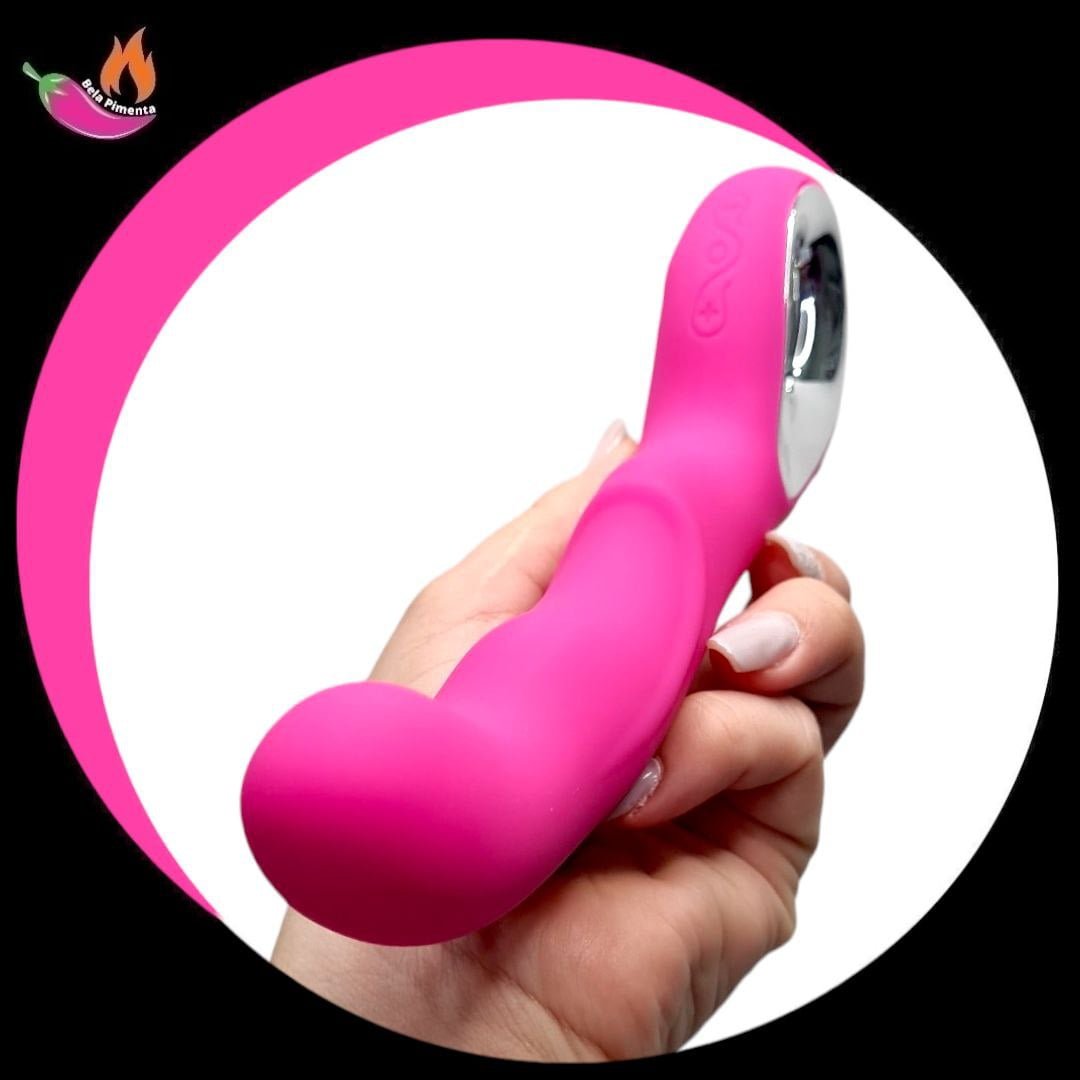 Vibrador Ponto G Angel com Alça Rosa - Imagem 6