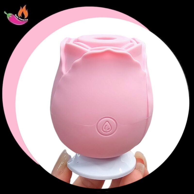 Vibrador Sugador Flor Rosa Claro Blush