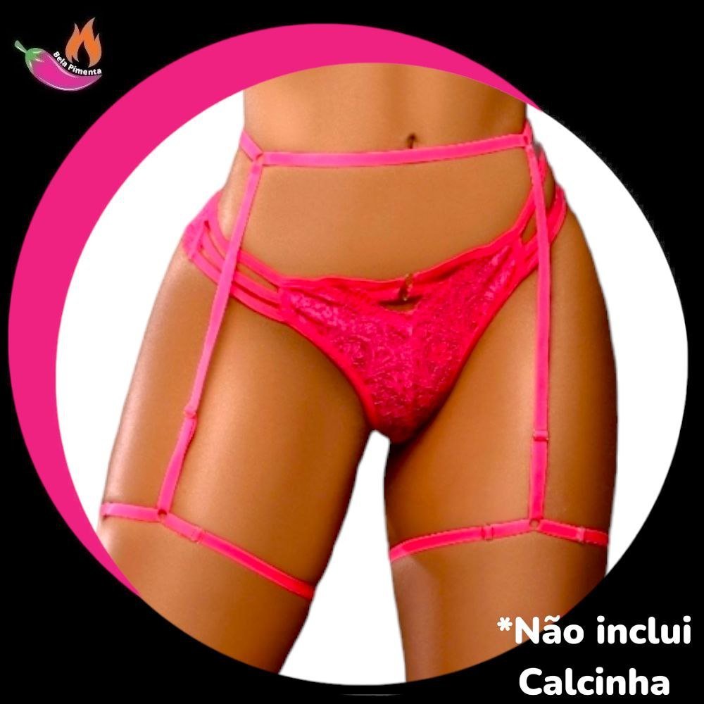 Cinta Liga Slim Ajustavel com Persex Pink