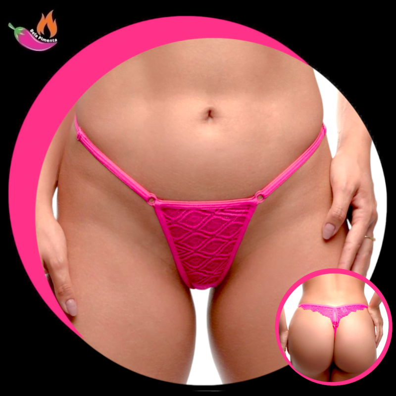 Calcinha Fio Glamuroso Pink