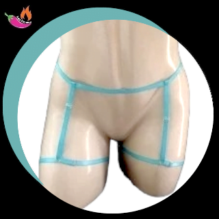 Cinta Liga Slim Ajustavel com Persex Verde Oceano
