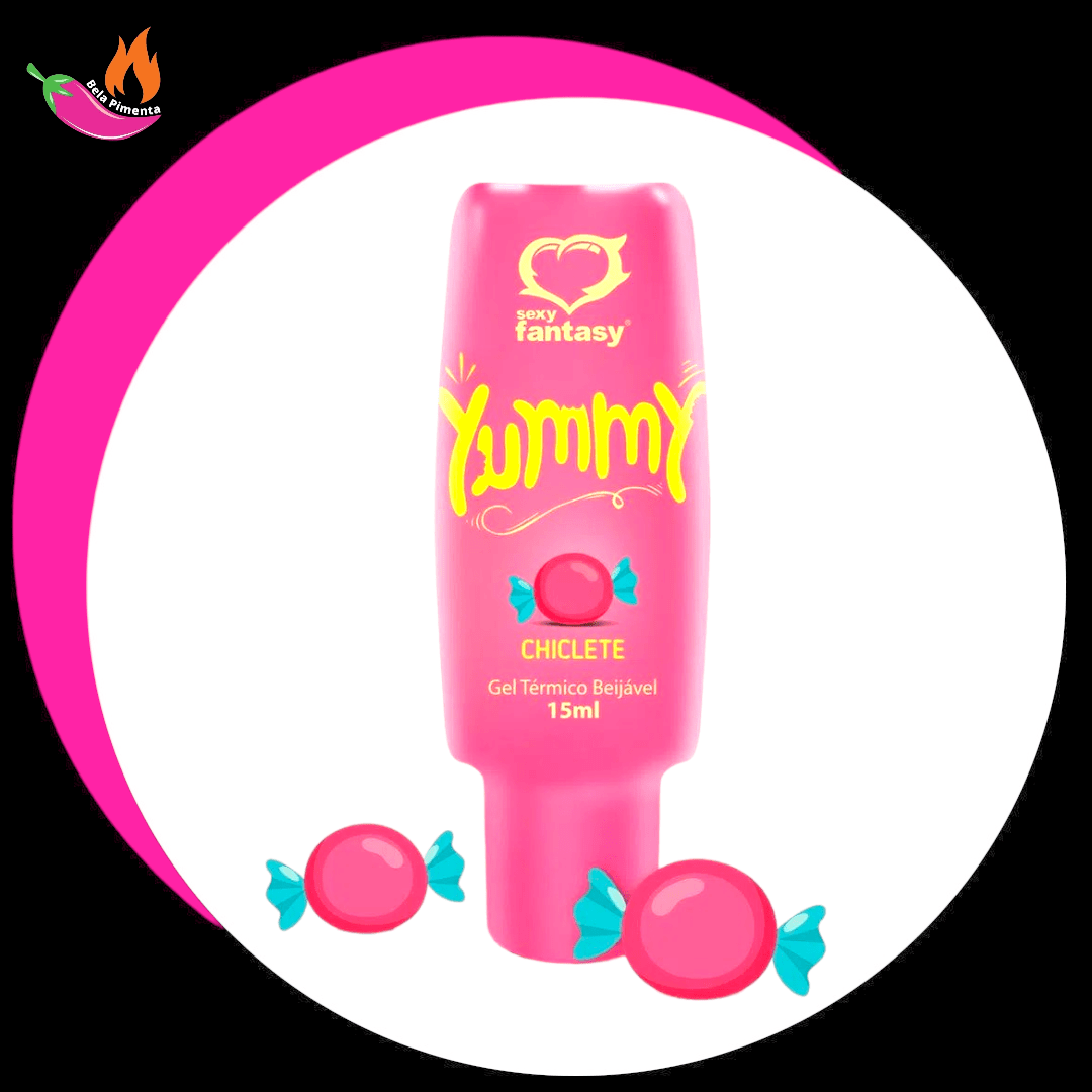 Gel Beijavel Esquenta Yummy Chiclete 15ml