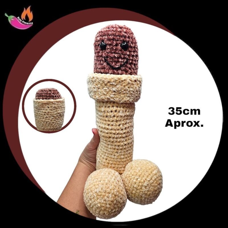 Pelucia Belão Marrom - 35cm