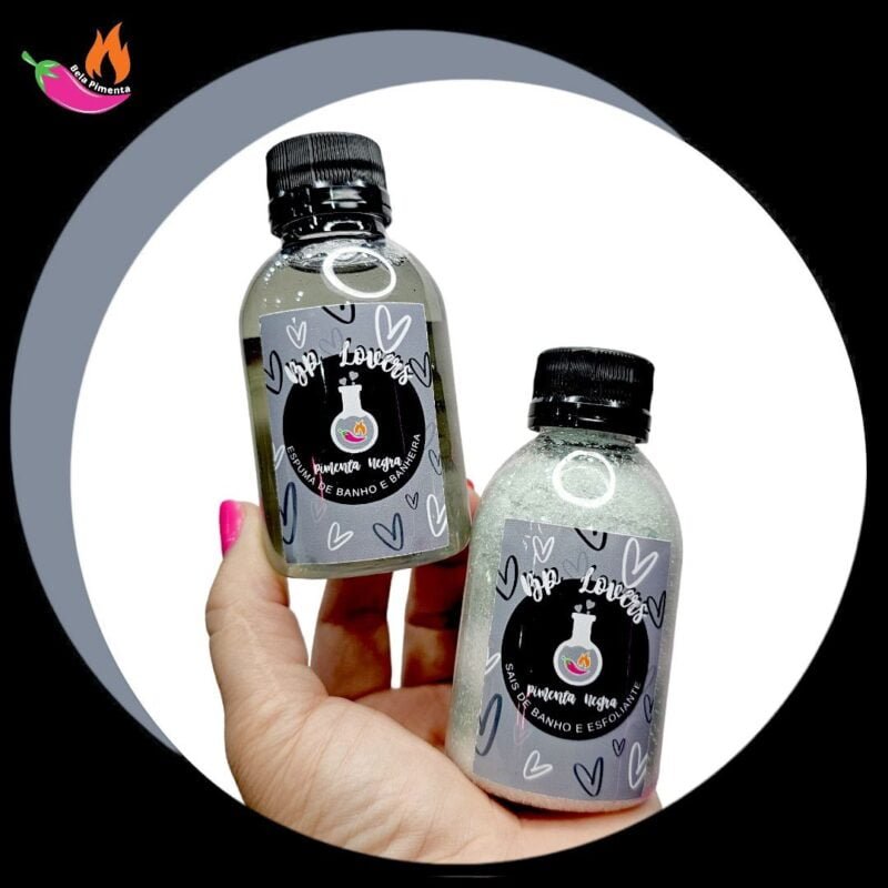Kit Espuma e Sais de Banho - Pimenta Negra - BP Lovers