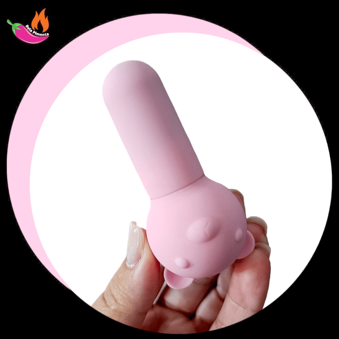 Vibrador Bullet Urso Rosa - Imagem 4