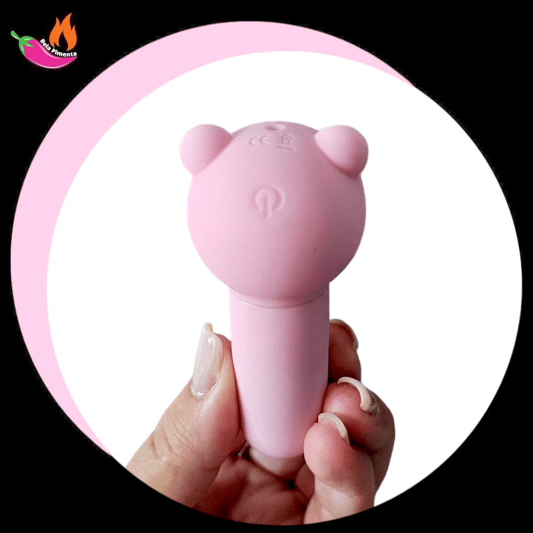Vibrador Bullet Urso Rosa - Imagem 5