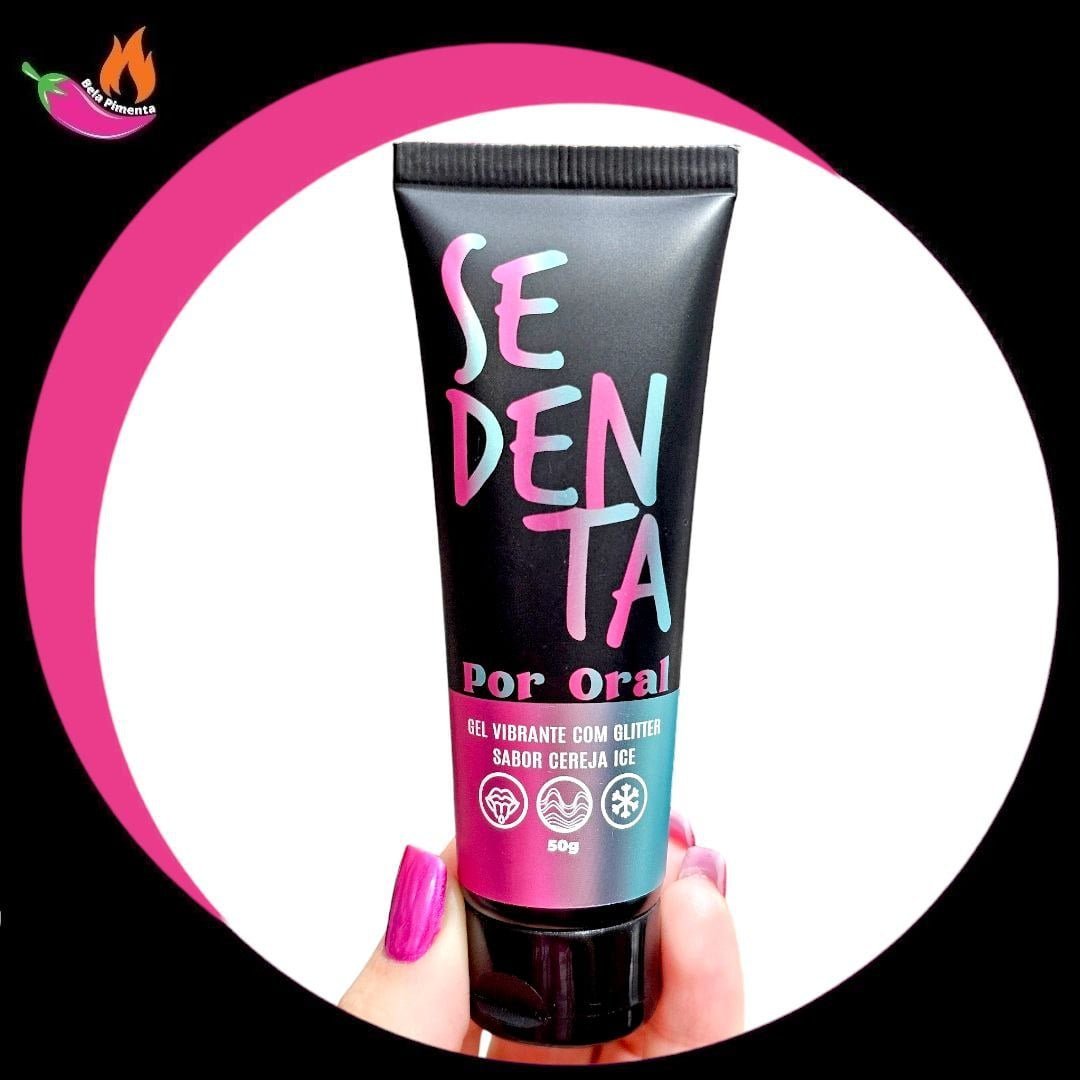 Gel Beijavel Sedenta por Oral Vibrante sabor Cereja Ice 50g