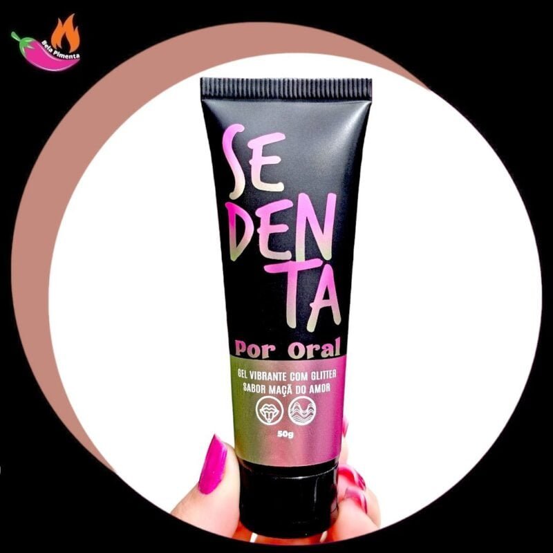Gel Beijavel Sedenta por Oral Vibrante sabor Maçã do Amor 50g