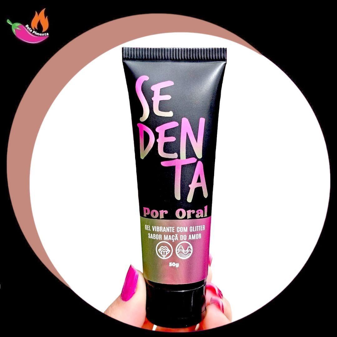Gel Beijavel Sedenta por Oral Vibrante sabor Maçã do Amor 50g
