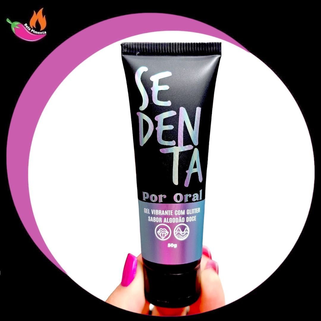Gel Beijavel Sedenta por Oral Vibrante sabor Algodão Doce 50g