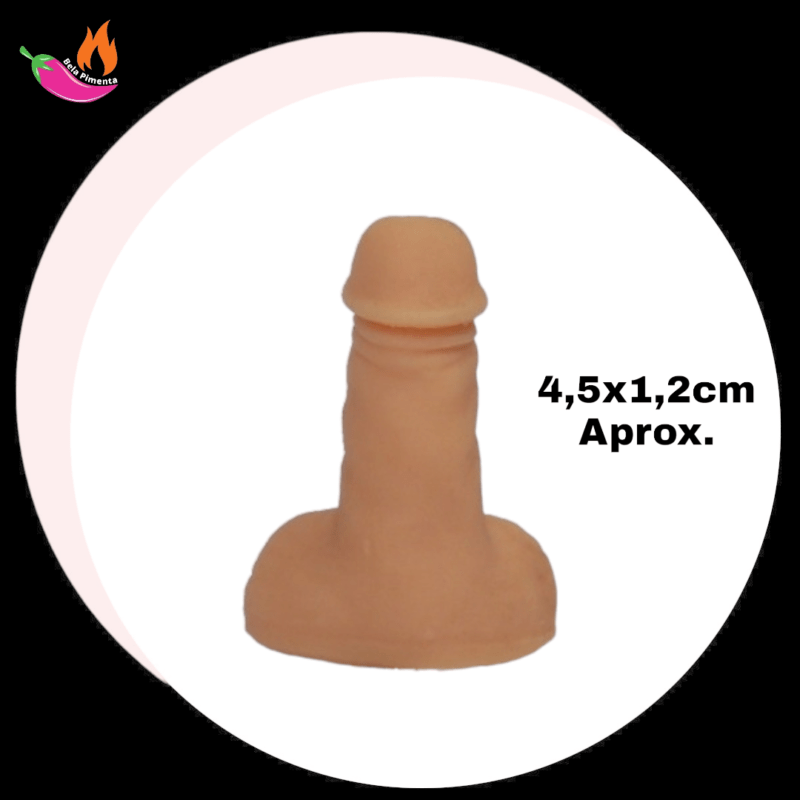 Mini Penis Erotico da Sorte Bege 4,5x1,2cm