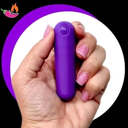 Vibrador Bullet Color Roxo Abs 10 Vibrações