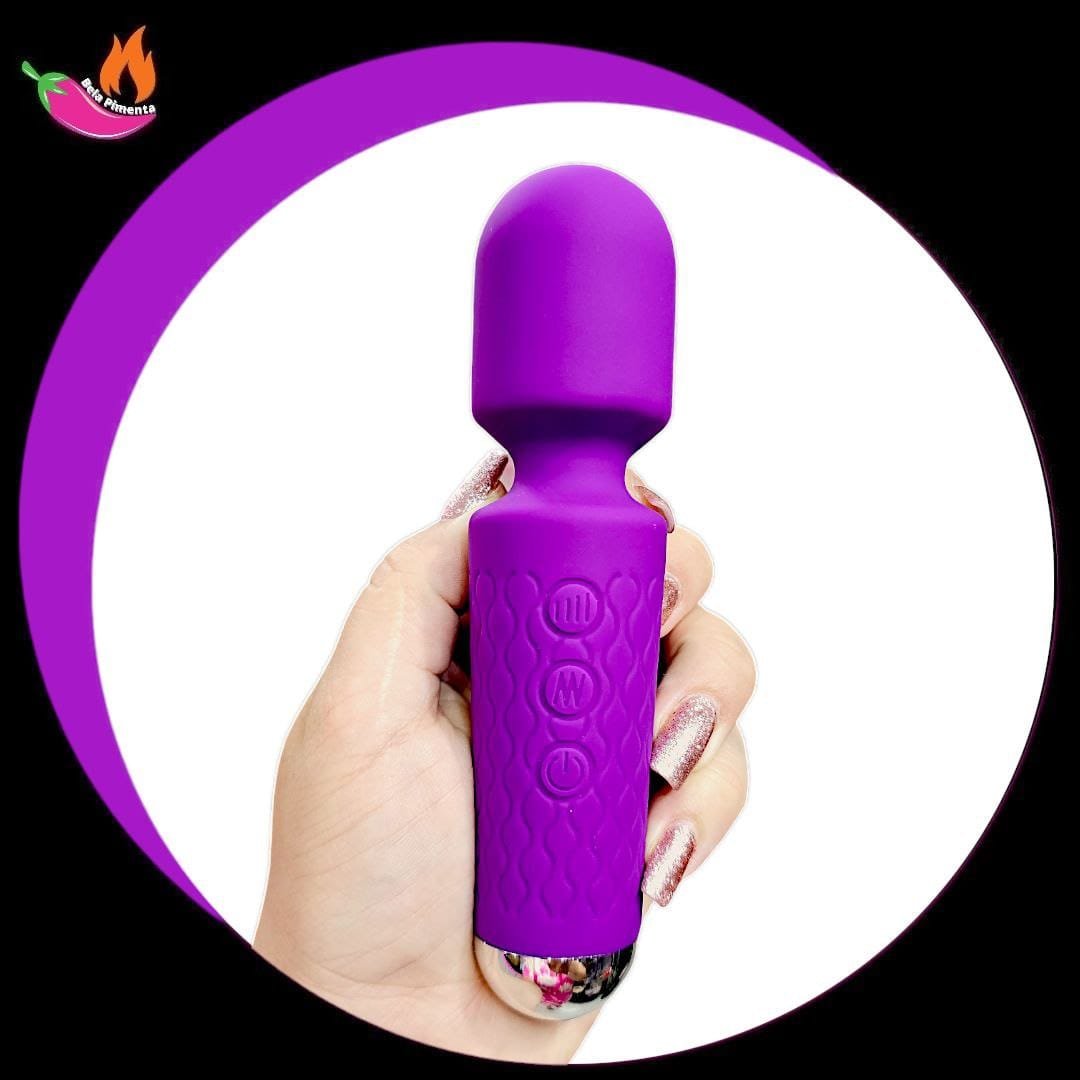 Vibrador Varinha Magica Mini Toy Roxo - Imagem 2