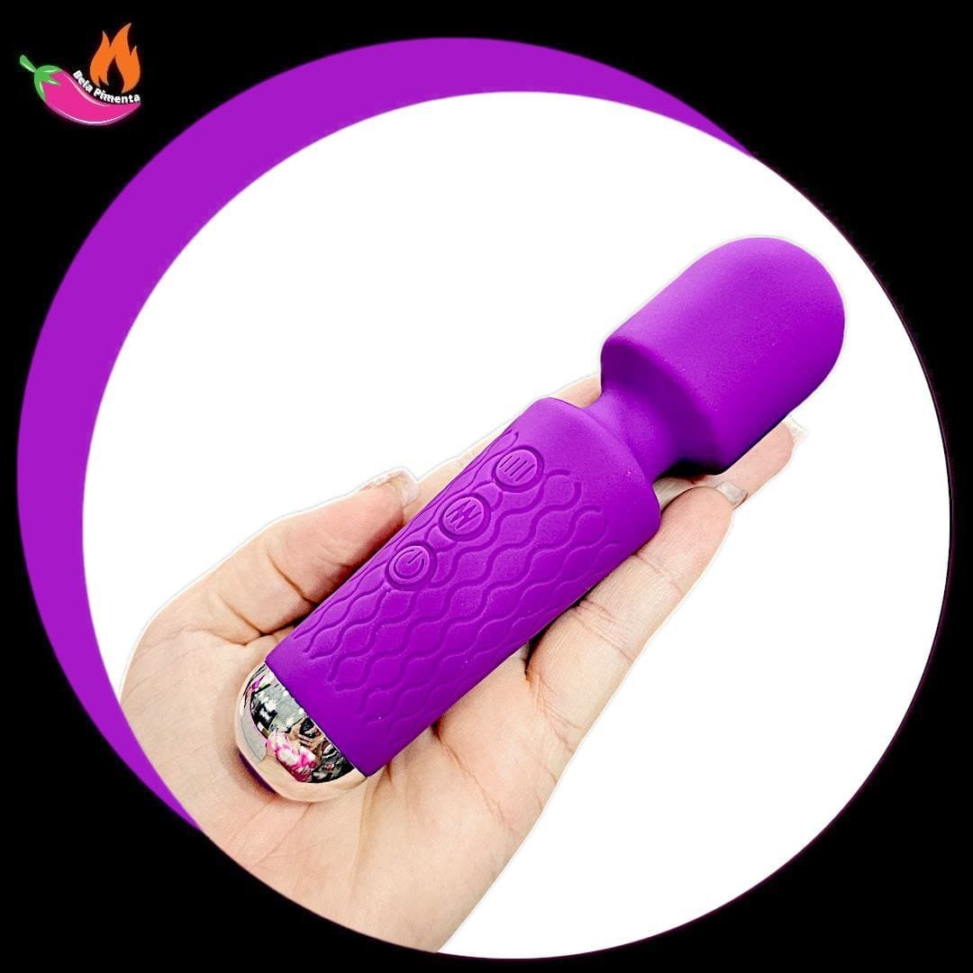 Vibrador Varinha Magica Mini Toy Roxo - Imagem 3