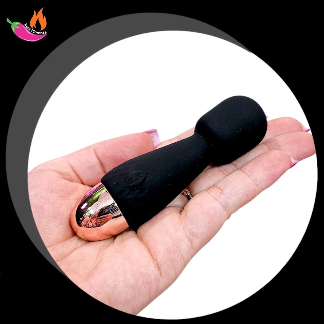 Vibrador Varinha Magica Mini Mandy Preto - Imagem 3
